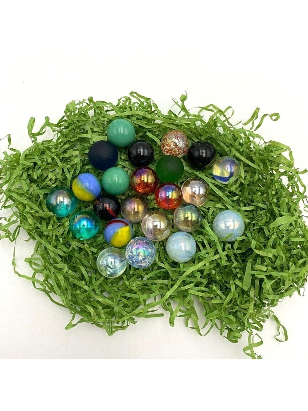 Vintage Glass Marbles Lot of 23 from '90s Multicolour